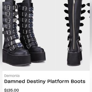 Demonia - Damned destiny platform boots